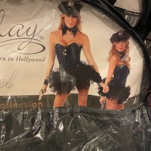 Forplay Police Officer Costume with Black hat and all accessories